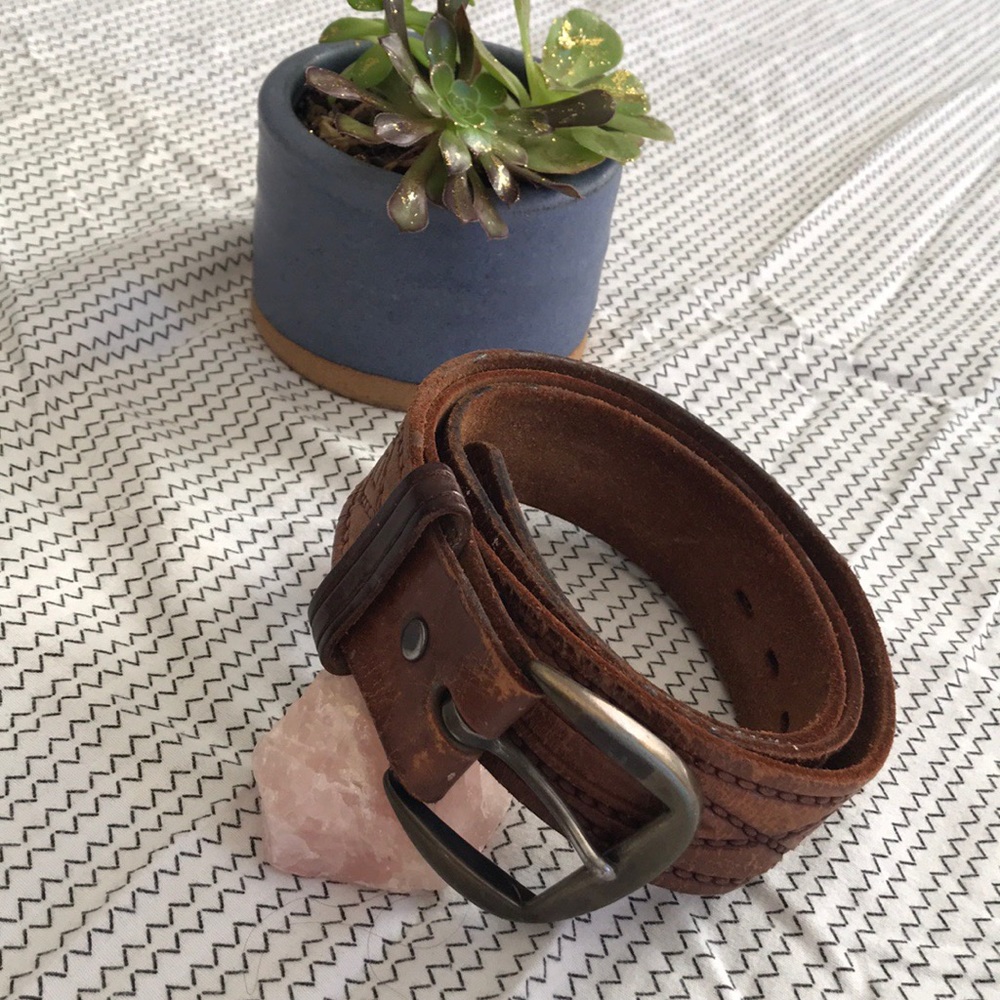 Vintage genuine leather belt!